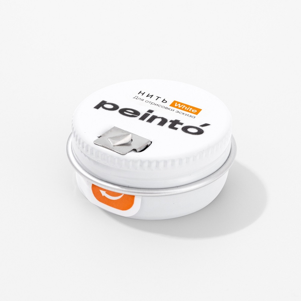 Нить для разметки бровей окрашенная Peinto - белая