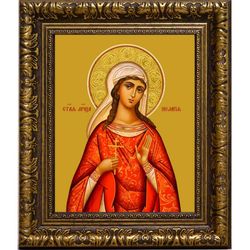 Пелагия Антиохийская святая дева мученица. Икона на холсте.