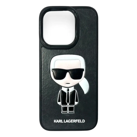 Чехол Leather Lagerfeld Karl для iPhone 15promax