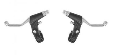 Рукоятки тормоза, алюминиевые, комплект 2 шт. (правая+левая), BLF-104 (черный, УТ00019548)
