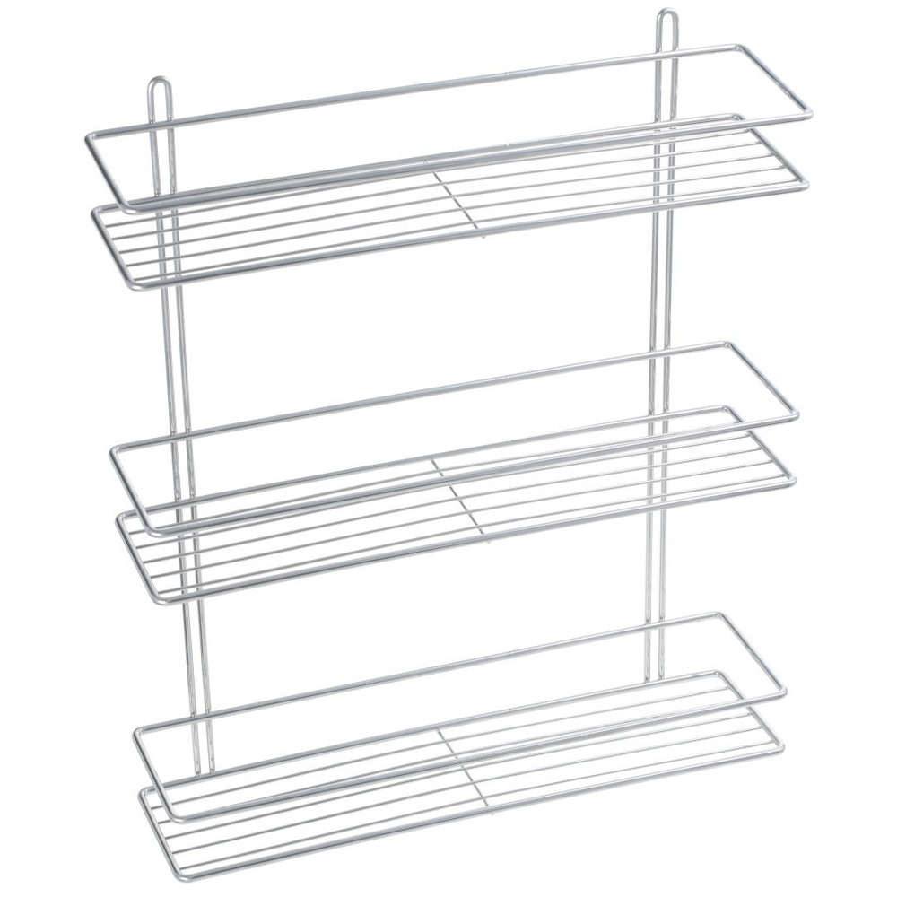 Полка прямая трехэтажная хром FX-730-3