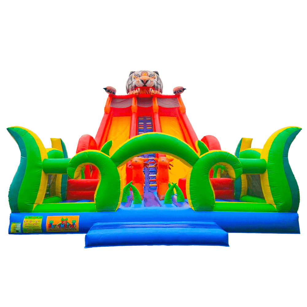 Надувная горка "Большой тигр", 17*7*12 м