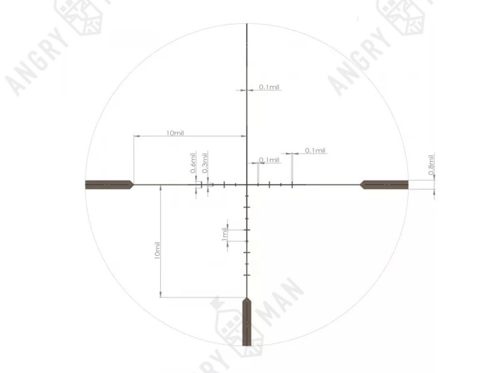 Оптический прицел CRS 1-10x28 SFP, 34 mm, c подсветкой Fiber Artelv