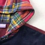 Рубашка YMKASHIX Velvet Button Det бордовая / синяя