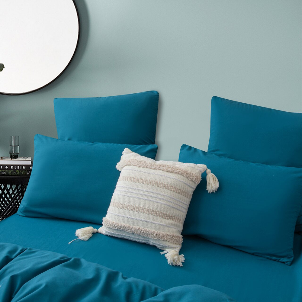 КПБ Однотонный Сатин CS039, Семейный, 4 наволочки