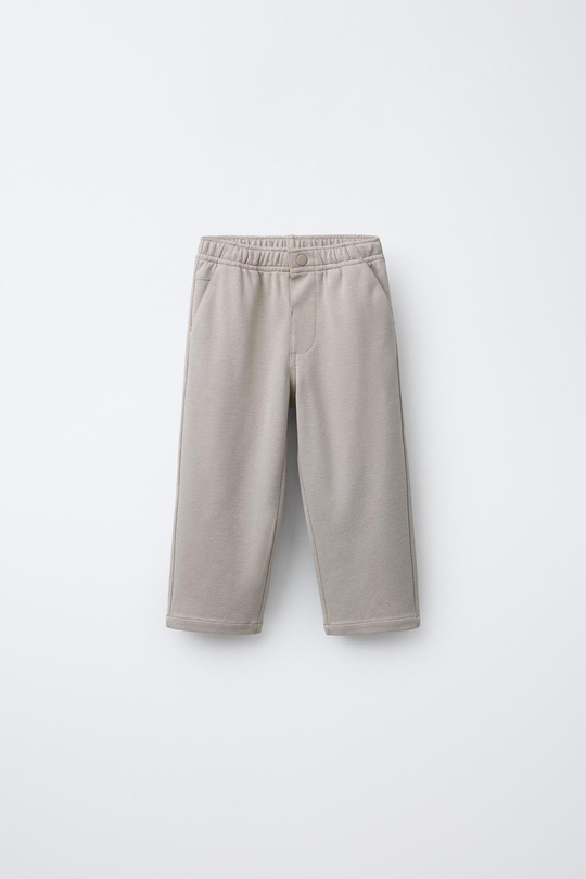 ZARA БРЮКИ COMFORT, СВЕТЛО-БЕЖЕВЫЙ