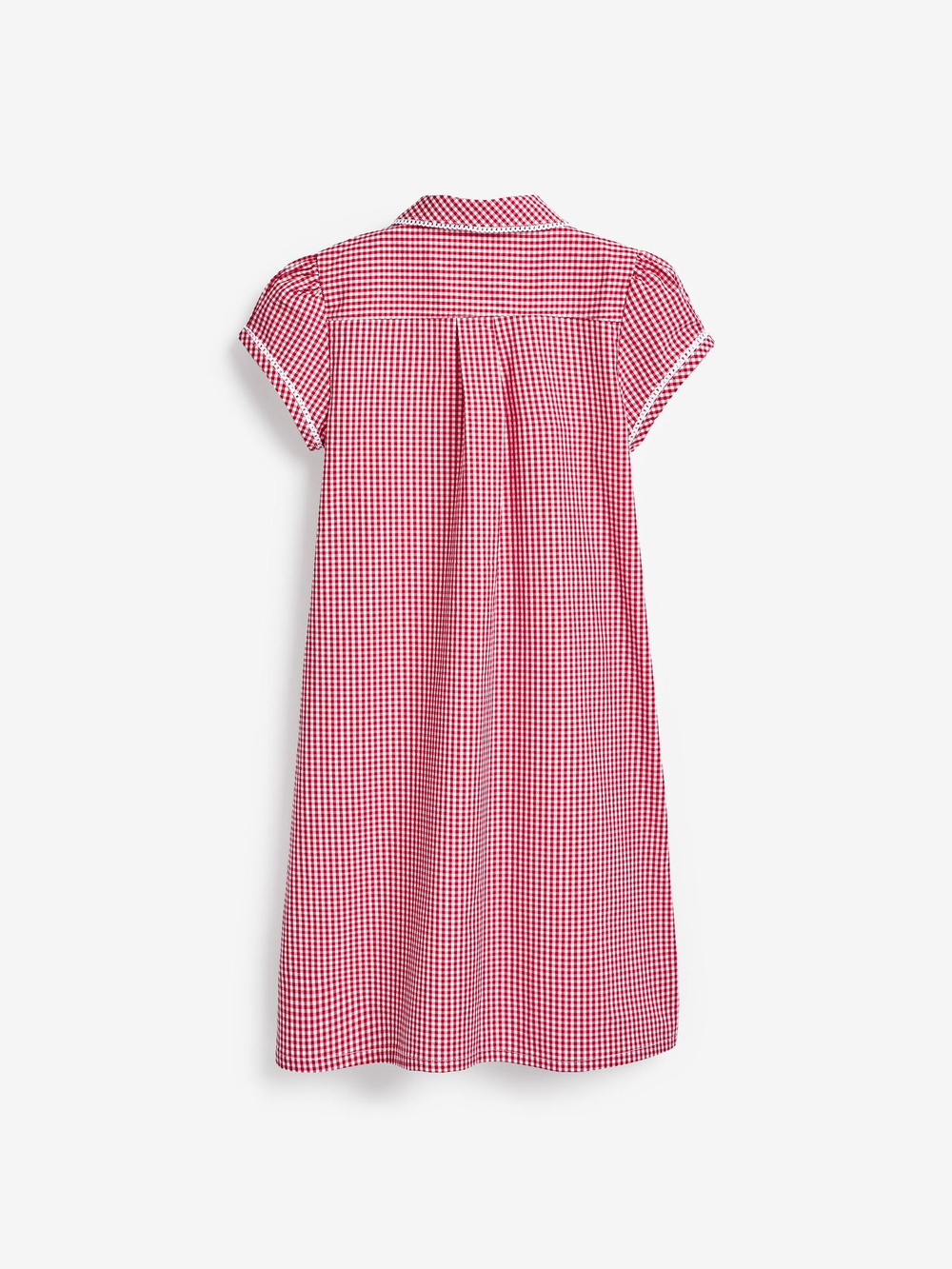 Платье школьное для девочки Next 877-215, Красный, Белый