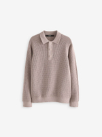 Поло с длинным рукавом для мальчика Next 433-340, Бежевый