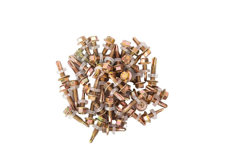 САМОРЕЗЫ A &T КРОВЕЛЬНЫЕ 5,5Х19 ЖЕЛТЫЙ ВЕС