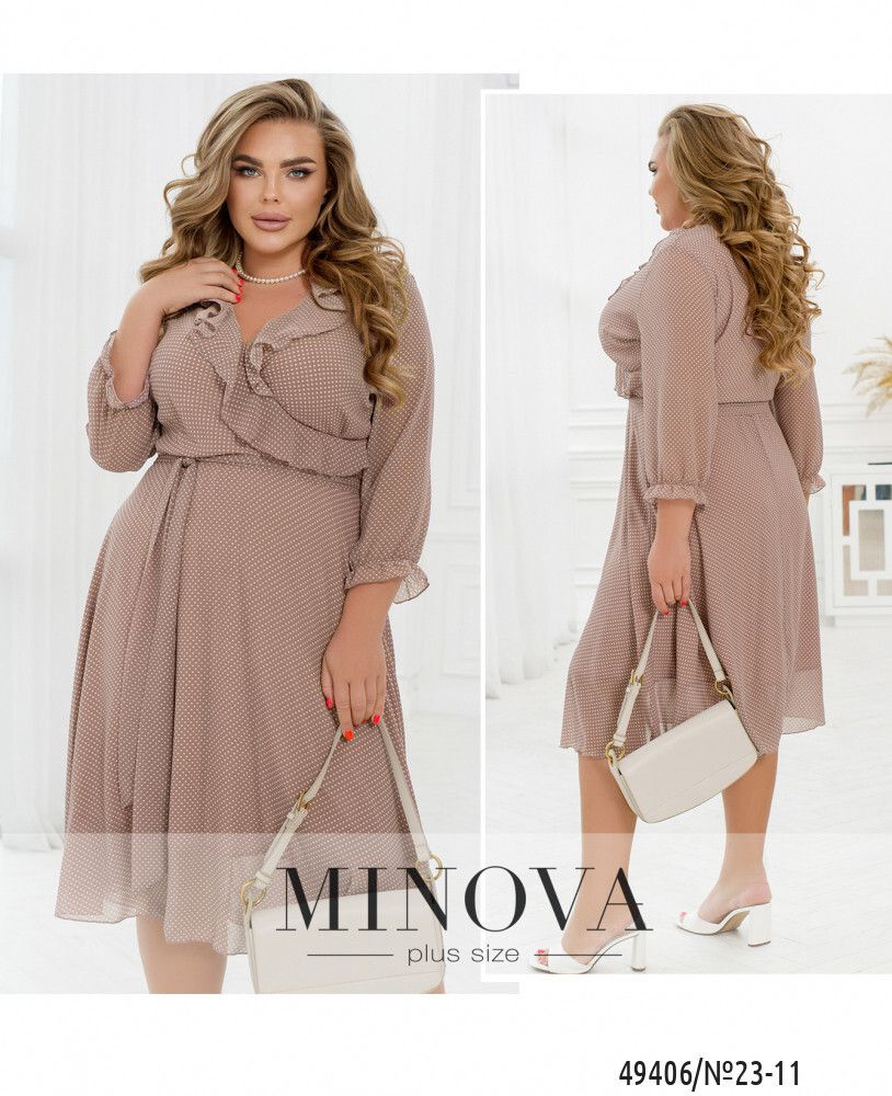 Платье 23-11-мокко Minova Платье 23-11-мокко Minova