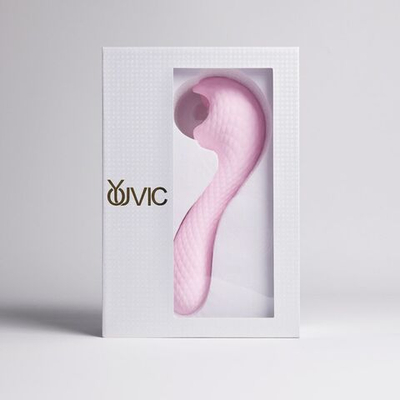 Розовый вибромассажёр с деликатными токами