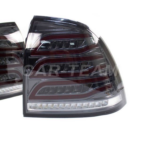 Задние фонари Лада Приора светодиодные "BestPartner" в стиле Mercedes AMG, серые