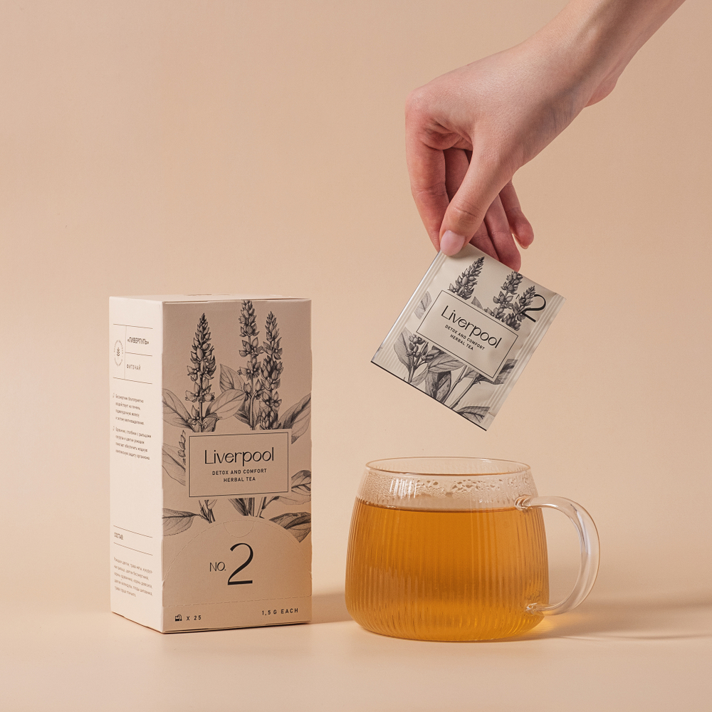 Herbal Tea Liverpool Фиточай для очищения печени 25шт