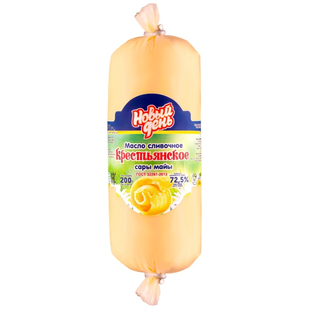 Масло сливочное Крестьянское "Новый день" 72,5% 1 кг