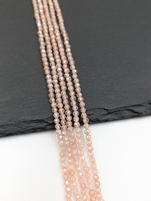 Фианиты (кубический цирконий) 3мм, шампань