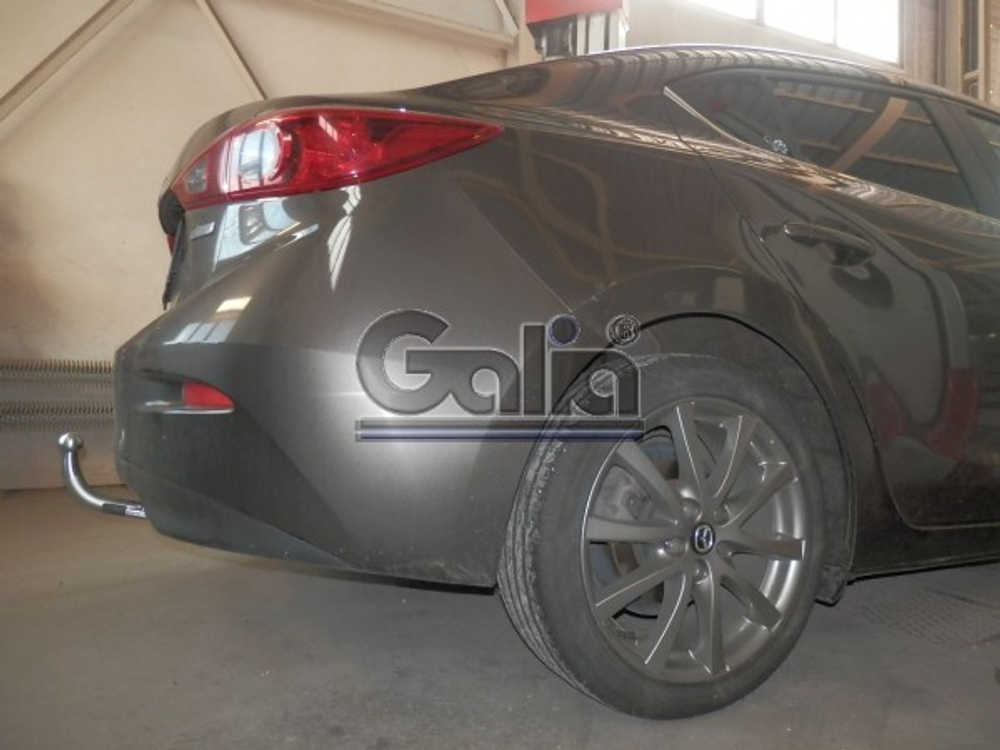 Фаркоп оцинкованный Galia M135A для Mazda 3 седан 2013-(паспорт и сертификат в комплекте)(без электрики)