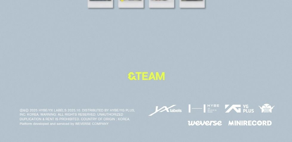 Альбом &TEAM - BACK TO LIFE KR 1st Mini Album PHOTOCARD BOX WVS ALBUMS Version