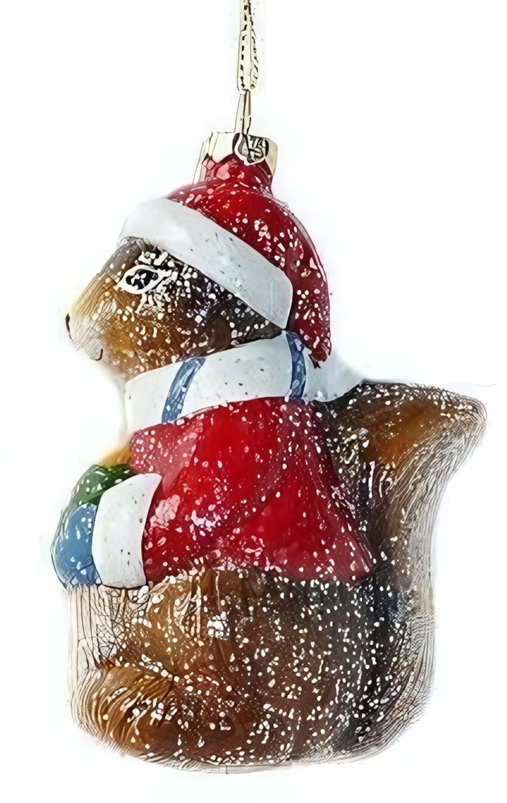 Елочное украшение Белочка 10,5 см, пластик