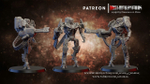 Adeptus Mechanicus Kastelan Robot Робот механикус №1 с пулемётом миниатюра для dnd, днд, pathfinder, фентези, Настольная игра, НРИ, Варгейм, РПГ