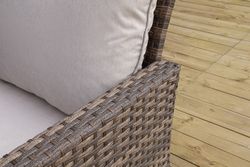 "Бостон" лаунж-зона из искусственного ротанга, цвет соломенный