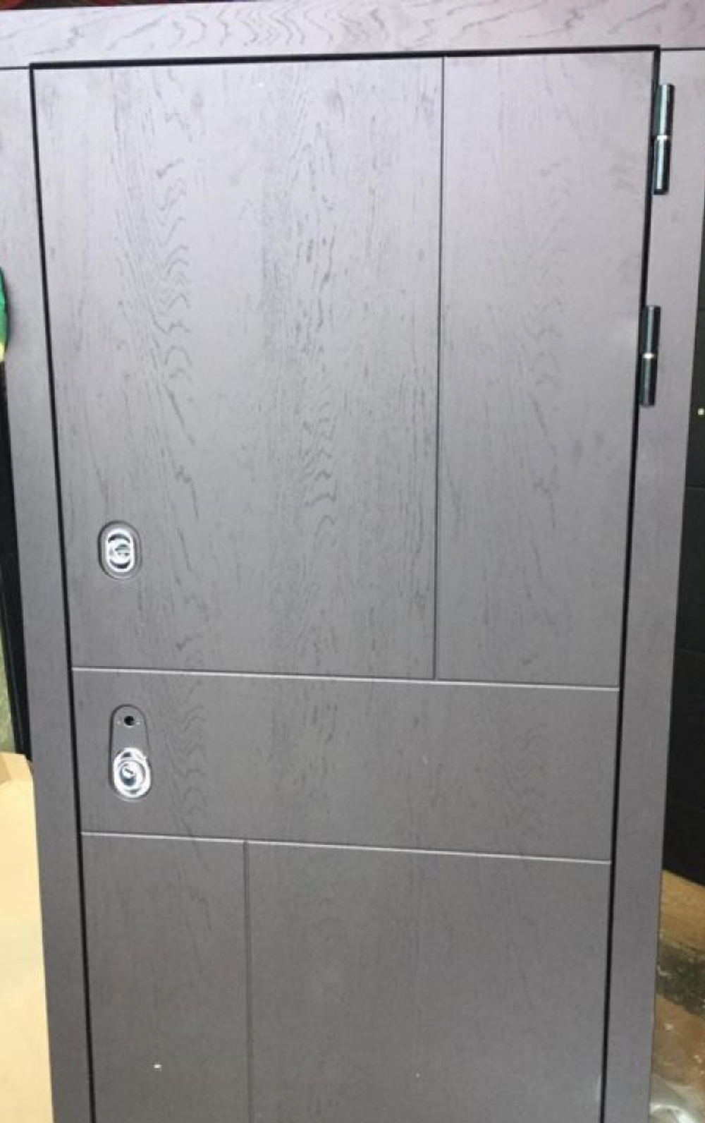 Дверь Входная Лабиринт URBAN 19 С зеркалом Грей софт