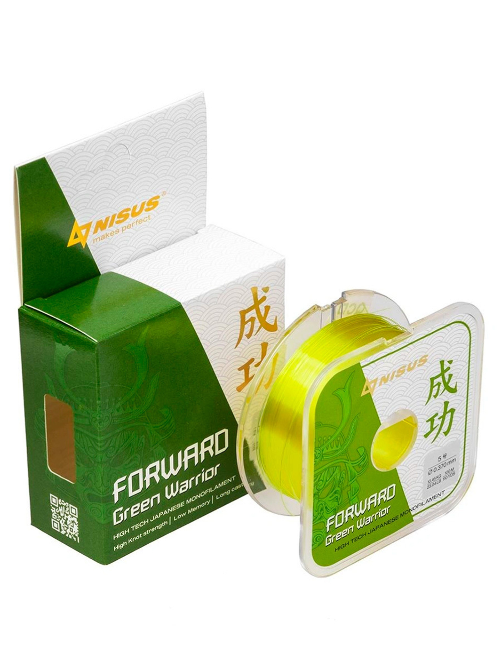 Леска для рыбалки Nisus FORWARD Green Warrior Nylon 0,309mm/100m (N-FGW-0309-100)