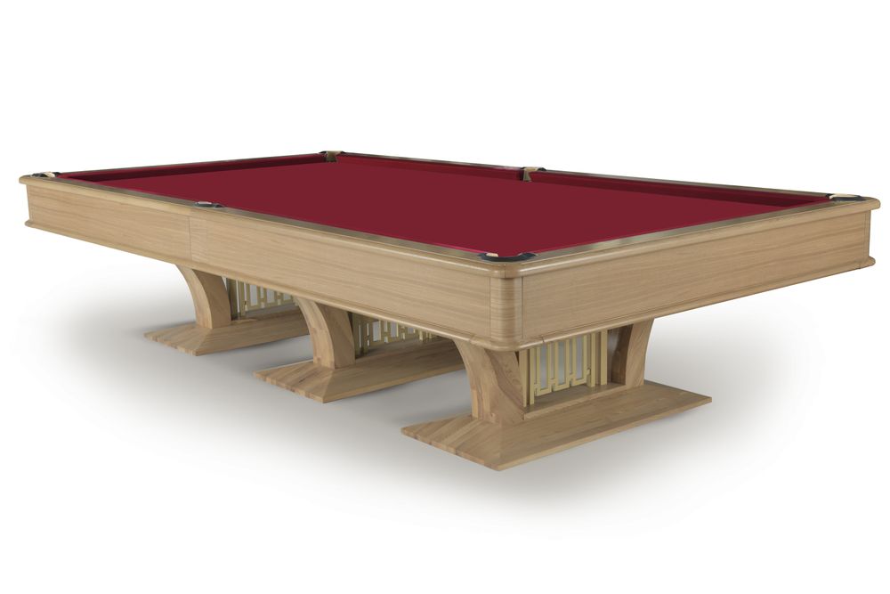 High-style Lux СБ 10 массив ясень/шпон ясеня (РП, Дуб натуральный, Manchester 70 Burgundy ш2.0м, Кожаная сетка, без ската, Накл. эл-в метал золото)