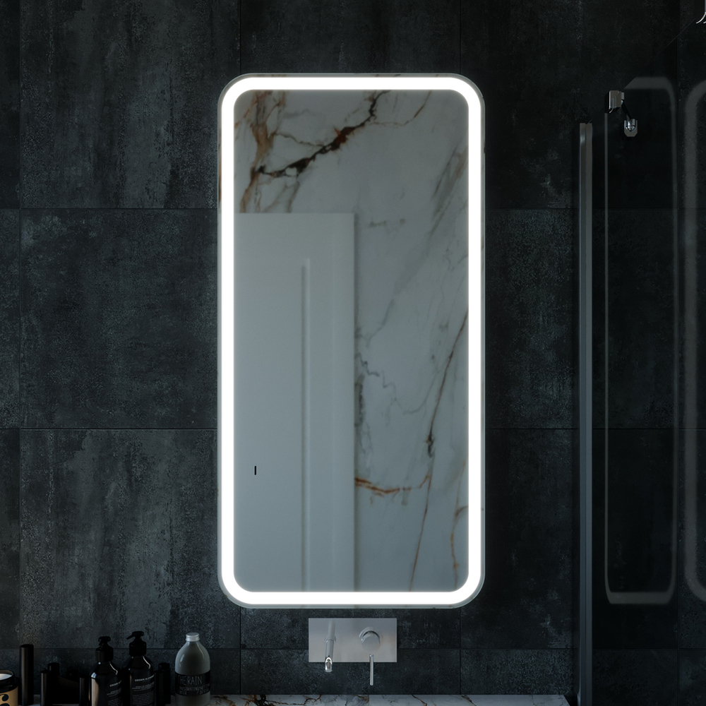 Зеркало MIXLINE "Мальта" 600*1200 (ШВ) бесконтактный сенсор,светодиодная подсветка, гор/верт крепеж