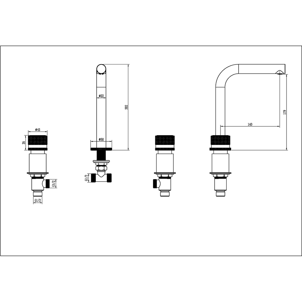 Смеситель для раковины Boheme STICK TOUCH 152-NB.2, NICKEL BRUSH