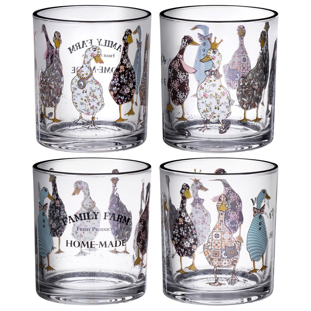 НАБОР СТАКАНОВ "FAMILY FARM" ИЗ 4-Х ШТ. 320 МЛ
