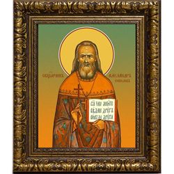 Александр Соколов, пресвитер, священномученик. Икона на холсте.