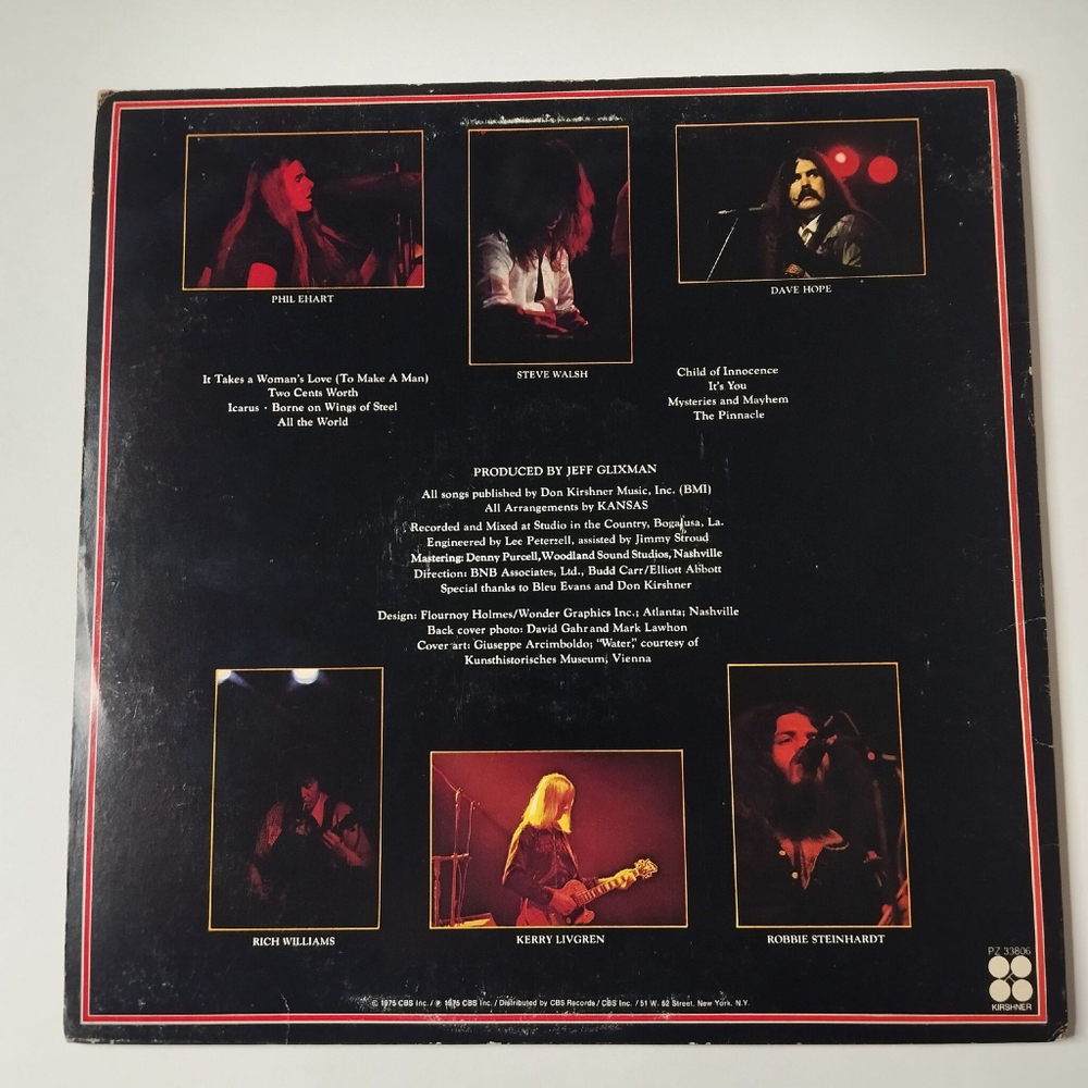 Винтажная виниловая пластинка LP Kansas Masque (USA 1975)