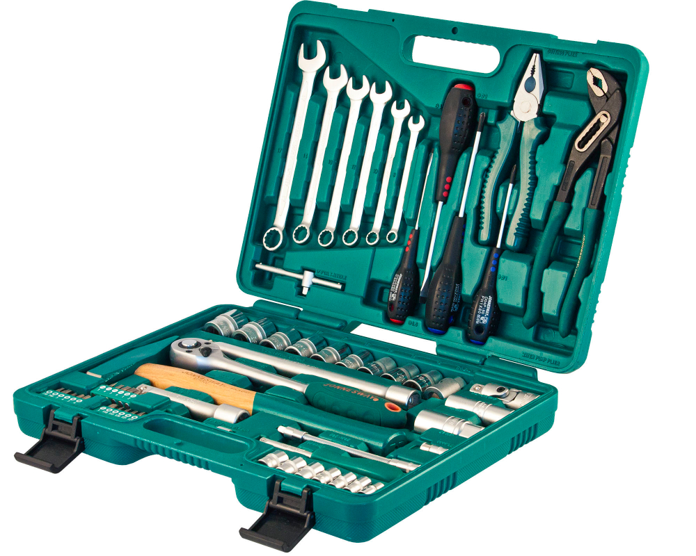 S04H52460S Набор инструмента универсальный 1/4", 1/2"DR, 60 предметов