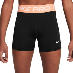 Детские шорты Nike Girls Pro 3in - black/apricot agate/white