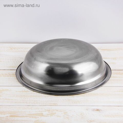 Миска из нержавеющей стали «Мэйли», 2,4 л, 27×6,5 см (Цвет: не задано)