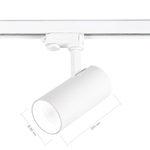 ST661.546.30 Св-к трек. Белый LED 1*30W 4000K 2 400Lm Ra&gt;90 38° IP20 L170xW80xH245 165-265V Трехфазная трековая система