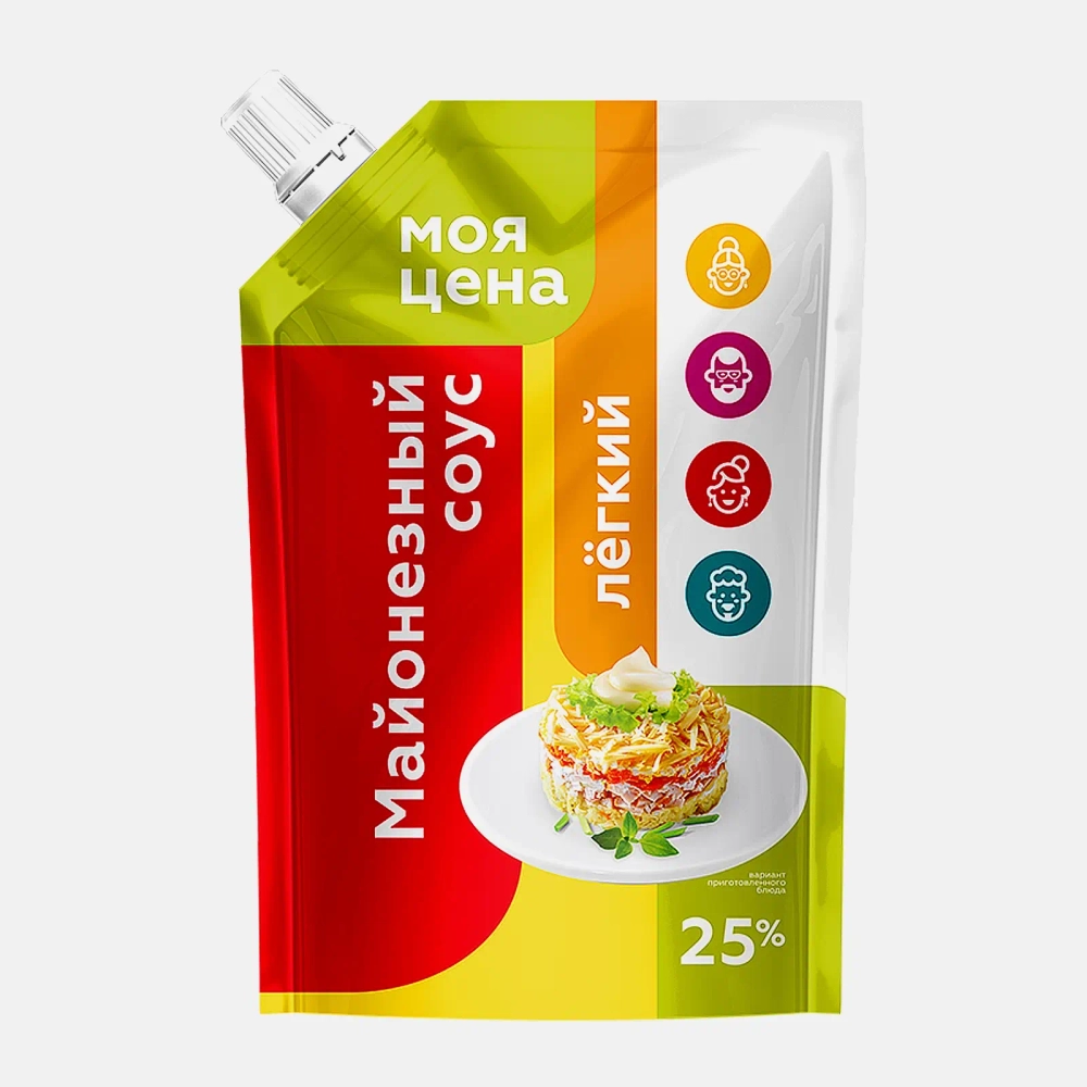 Соус майонезный Моя цена Легкий 25% 220мл
