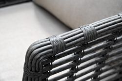 "Валенсия" лаунж-зона из искусственного ротанга, цвет серый