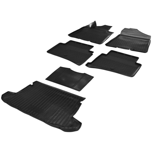 Коврики в салон и багажник автомобиля (комплект) Rival для Hyundai Tucson III поколение 2015-2021, полиуретан, 6 частей, K12309002-1