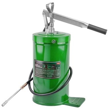 Нагнетатель смазки ручной, 16кг (длина шланга 1.5, внутр.Ø 225мм, внутр. высота 390мм) RockForce RF-07065C MST