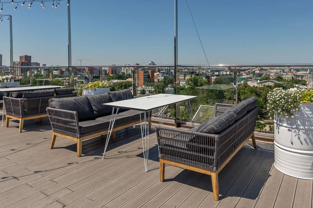 "Руссо" обеденный стол из HPL 150х80см, цвет "молочный"