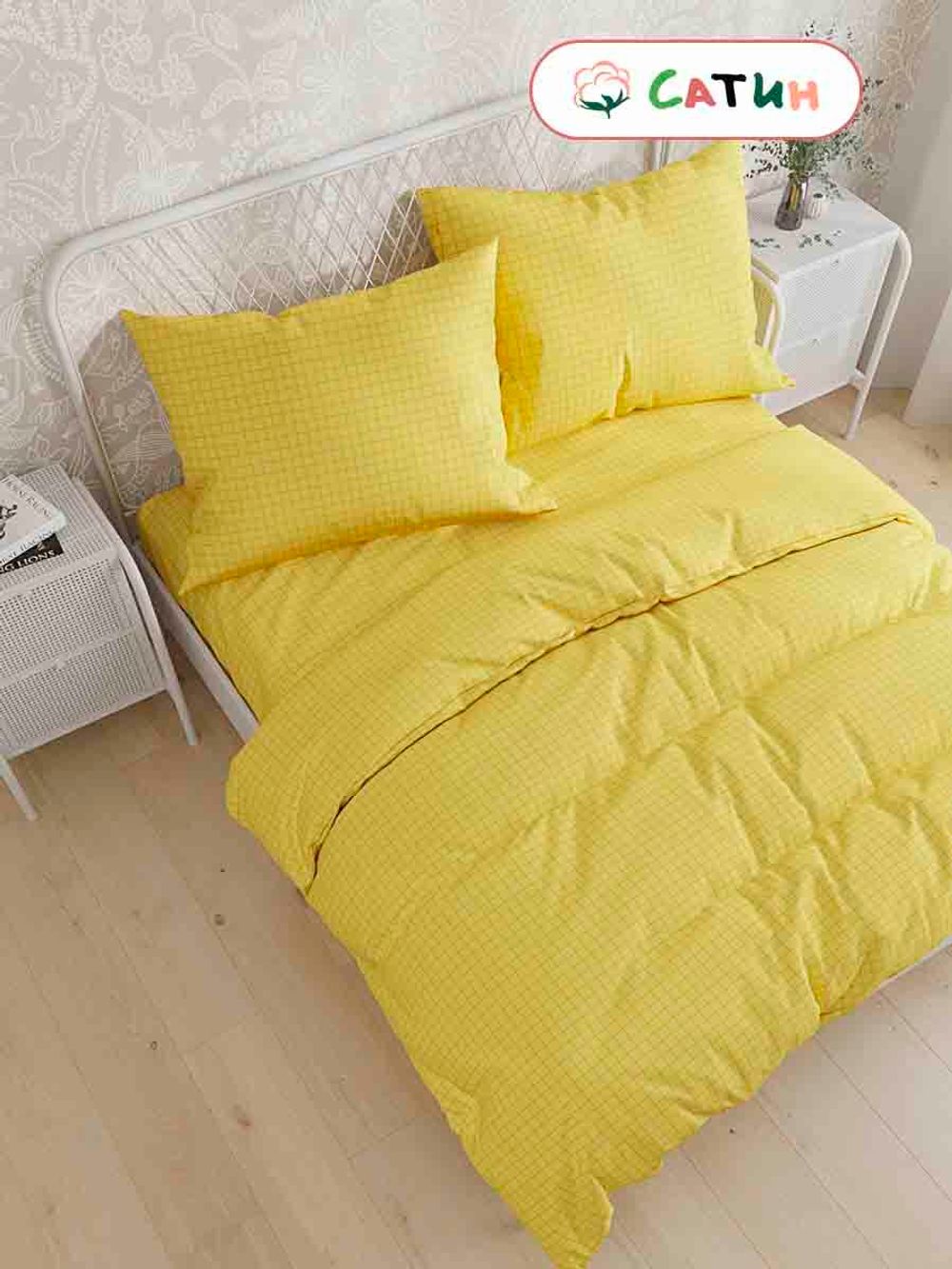 Наволочка комплект 2шт сатин Milky Garden "Локки (компаньон)" 70x70 см на молнии