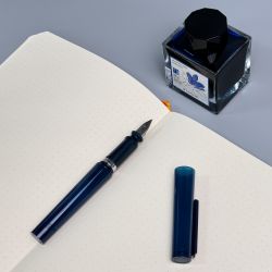 Ручка перьевая Sailor Tuzu полупрозрачная синяя B (11-0453-642) 6