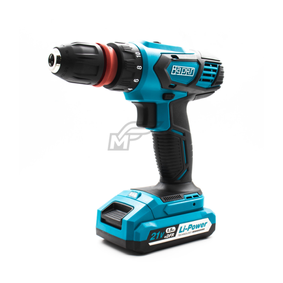 Дрель аккум. ВАРЯГ ДА-21/2 21В пат10 мм, 2 ск, 35 Hm, Li-1,5 А/ч, кейс, 2 ак