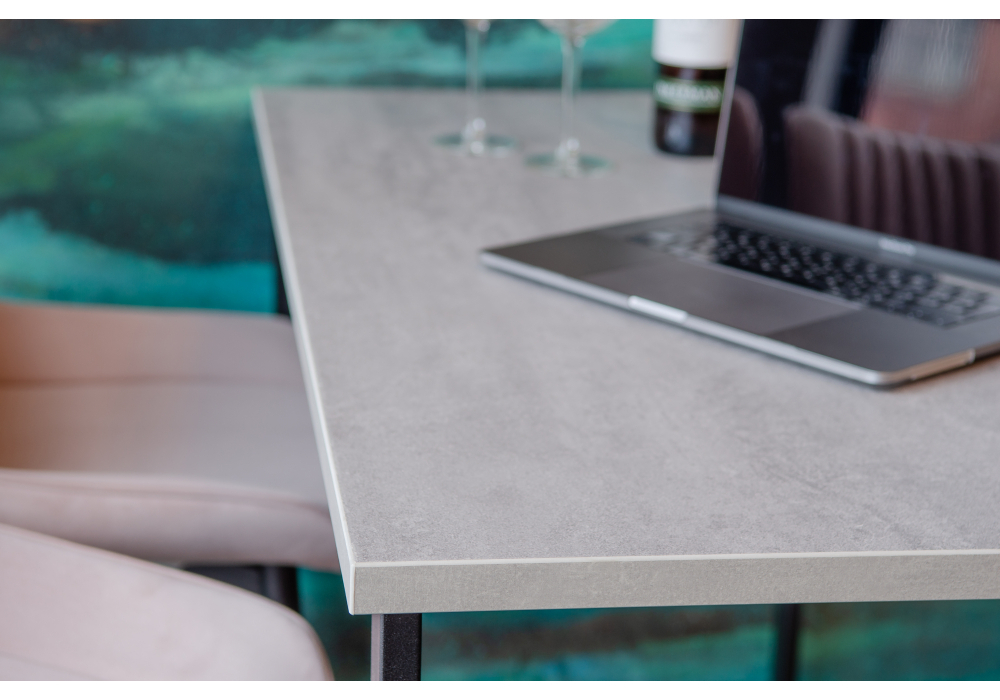 Обеденный стол Woodville Дилан Лофт 120х60х90 бетон