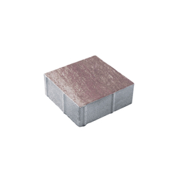 Тротуарная плитка КВАДРАТ 300х300 мм - Листопад гладкий Коралловый песок