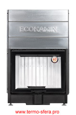 Каминная топка Экокамин ВЕГА 800 P подовое горение принтинг