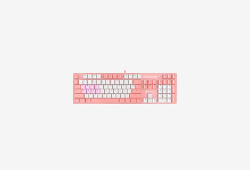 Клавиатура USB A4Tech B800 Dual Color Pink