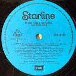 Nat King Cole ‎– More Cole Español (Англия 1974г.)