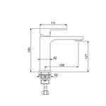 Смеситель для раковины 35к G1083 GAPPO литой,п/гайку, ХРОМ